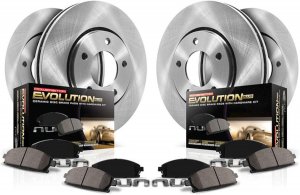 Honda Civic Brake Kit - Front + Rear - PowerStop - Autospecialty Rotors + Z17 Evolution Plus Ceramic Pads - `06-`11